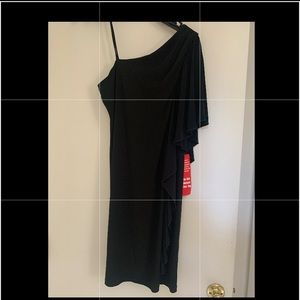 Black raffle dress